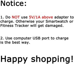 img 1 attached to 🔌 E ECSEM Charger: Perfect Fitbit Ace Kids USB Charging Cable - No Tracker Compatibility