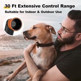 img 1 attached to 🔇 VOSOV Ultrasonic Dog Bark Deterrent: Effective 2-in-1 Training Tool with 30FT Control Range - Achieve Barking Control Indoors and Outdoors!