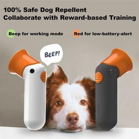 img 2 attached to 🔇 VOSOV Ultrasonic Dog Bark Deterrent: Effective 2-in-1 Training Tool with 30FT Control Range - Achieve Barking Control Indoors and Outdoors!