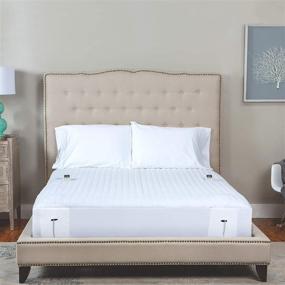 img 4 attached to 🛏️ Queen Size White SensorPedic Heated Electric Mattress Pad for Enhanced Comfort
