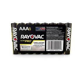 img 1 attached to 🔋 Rayovac ALAAA8PK Щелочные батарейки, размер AAA (8 шт.): Надежное питание для ваших устройств.