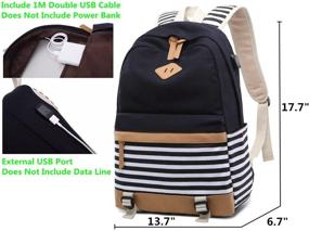 img 1 attached to Ultimate College Companion: Backpack Bookbag with 4 Black Laptop Backpacks and Charging Capability