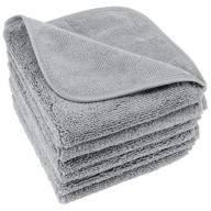 🧼 polyte premium lint free microfiber washcloth face towel, 13 x 13 in, set of 6 (gray): top-rated facial cleansing cloths for gentle and effective skincare logo