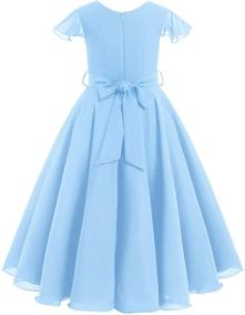 img 3 attached to Chiffon Bridesmaid Princess Communion Birthday