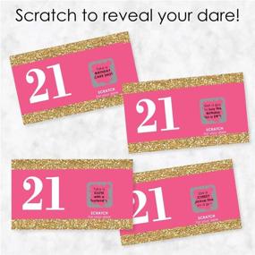 img 2 attached to 🎉 Большая точка счастья, наконец, 21 девушка - игра на 21-й день рождения Scratch Off Dare Cards (22 штуки)