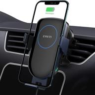📱 ennuts 15w беспроводная автомобильная зарядка qi с креплением для iphone/samsung - зажим для вентиляции с автоматической фиксацией телефона логотип