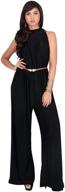 koh sleeveless halter neck cocktail jumpsuits women's clothing in jumpsuits, rompers & overalls logo