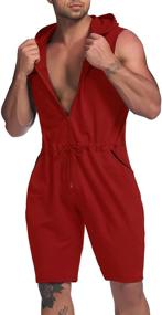 img 3 attached to COOFANDY Jumpsuits Fashion Sleeveless Bodysuit Men's Clothing in Active