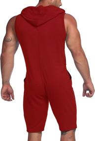 img 2 attached to COOFANDY Jumpsuits Fashion Sleeveless Bodysuit Men's Clothing in Active