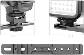 img 1 attached to 📸 ChromLives 8'' Cold Shoe Extension Bar: Enhance Camera Flexibility with Dual Mount Flash Bracket for Nikon, Canon, Sony, Olympus DSLR Camera Camcorder DV