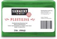 🟢 sargent art modeling clay 2lb - green plastilina for sculpting logo