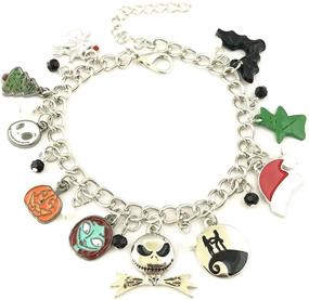 img 3 attached to Anime Cartoon Horror Before Christmas Charm Bracelet Gifts for Women and Girls: A Universe of Fandoms