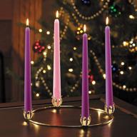 🎄 premium religious christmas brass advent wreath: 11 inches - shop now! logo