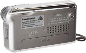 img 3 attached to 📻 Переносное радио карманного размера: Портативное радио Panasonic RFP-150D с батарейным питанием AM/FM (серебристый/матовый)