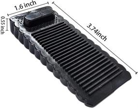 img 2 attached to 🚪 Cocos Door Wedge Stopper Set – Floor Door Stoppers for Residential and Commercial Use – Rubber Door Jam Wedge – Pack of 4 (Black)