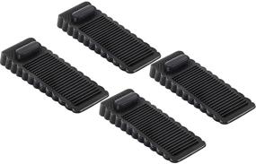 img 4 attached to 🚪 Cocos Door Wedge Stopper Set – Floor Door Stoppers for Residential and Commercial Use – Rubber Door Jam Wedge – Pack of 4 (Black)