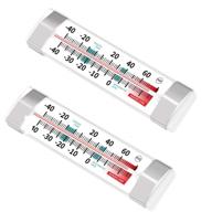 🌡️ accurate 2-pack fridge refrigerator freezer thermometer for temperature monitoring logo