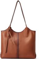 👜 bostanten women's soft genuine leather designer shoulder tote bag with top handle - stylish handbag purse logo