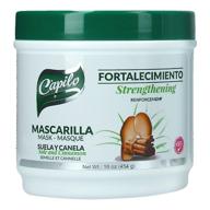 🧴 capilo sole and cinnamon strengthening mask (16 oz tub); no mineral oil, no petroleum jelly logo