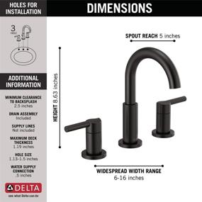 img 2 attached to 🚰 Widespread Bathroom Faucet Assembly 35749LF BL: Enhancing Elegance and Functionality
