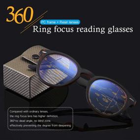 img 3 attached to 👓 360° Progressive Multi-Focus Spring Hinge Reading Glasses with Blue Light Blocking - Presbyopia Eyeglasses