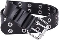 sportmusies double grommets leather fashion women's accessories for belts logo