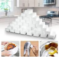 🧽 100 pack of multi-functional melamine foam magic eraser sponges for kitchen, bathroom, wall, floor, sink, bathtub, and shoe cleaning logo