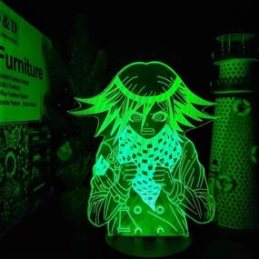 img 3 attached to 🌈 Kokichi Ouma Anime LED Optical 3D Illusion Night Light - Color Changing Lamp for Children Xmas Gift with Touch Control