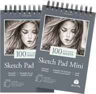 art n fly sketchpad travel portable sketch logo