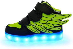 img 2 attached to 👟 Step into Fun: KARKEIN Rechargeable Flashing Sneakers for Toddler Girls – Athletic Shoes that Sparkle!