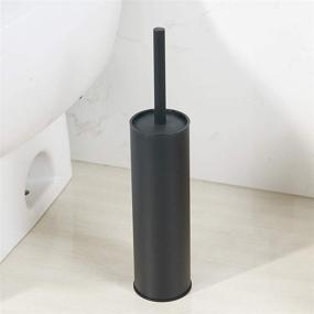 img 3 attached to 🚽 Stainless Steel Toilet Bowl Brush - BGL Solid 304 Handle Scrubber with Holder (Matte Black)