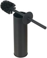 🚽 stainless steel toilet bowl brush - bgl solid 304 handle scrubber with holder (matte black) logo
