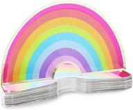 blue panda rainbow party plates logo