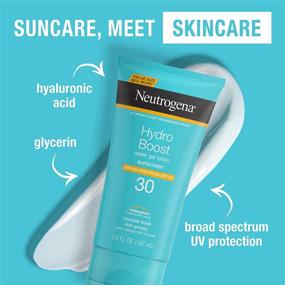 img 2 attached to ☀️ Neutrogena Hydro Boost Water Gel SPF 30 Moisturizing Sunscreen - Non-Greasy, Water-Resistant, 5 fl. Oz