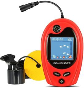 img 4 attached to Lucky Portable Fish Finder: Handheld Depth Detector for Fishing Enthusiasts - Ideal for Boat, Kayak, Canoe, Pontoon, Jon Boat, Jet ski, Float Tubes - Effective Fishfinder for Ice Fishing and Surf Fishing - Perfect Gift for Men
