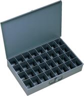 📦 durable and efficient: durham 107-95-ind gray cold rolled steel individual large scoop box with 32 compartments – 18" w x 3" h x 12" d logo
