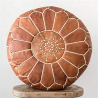 🪑 marrakesh style: exquisite moroccan leather poufs - perfect home and wedding gifts (unstuffed, brown) logo