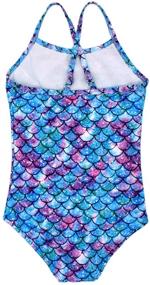 img 3 attached to 👙 Cute Girls One Piece Swimsuit by HONISEN - Trendy Swimwear & Bathing Suits for 2-12 Year Olds