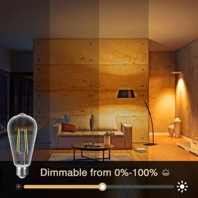 img 2 attached to 💡 SHINESTAR Dimmable LED Filament Decorative Bulb - Energy Efficient Equivalent