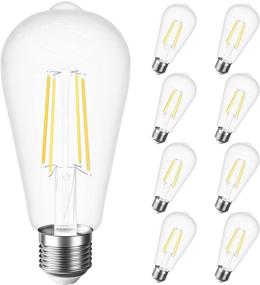 img 4 attached to 💡 SHINESTAR Dimmable LED Filament Decorative Bulb - Energy Efficient Equivalent