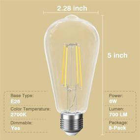 img 3 attached to 💡 SHINESTAR Dimmable LED Filament Decorative Bulb - Energy Efficient Equivalent