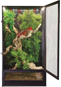 img 1 attached to 🦎 Ultimate Enclosure: Discover the Zoo Med ReptiBreeze LED Deluxe Open Air Aluminum Screen Habitat