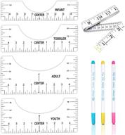 👕 adho t-shirt ruler guide set: perfect alignment for vinyl, sublimation & more with measuring ruler - adult, youth, toddler, infant sizes included logo