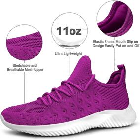 img 3 attached to 👟 Breathable Lightweight Women's Athletic Sneakers - Feethit Walking Shoes