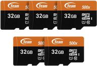 улучшите свой опыт использования камеры с картой teamgroup 32gb uhs-i - 5pack micro sdhc class 10 u1 с адаптером логотип