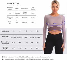 img 1 attached to Sleeve Fitted Athletic Workout Cropped