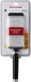 img 2 attached to KitchenAid Classic Etched Medium Grater - 2 Inch, Black, Ideal Size for Kitchen