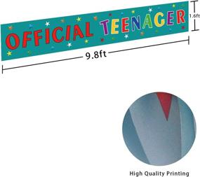 img 3 attached to 🎉 Premium Official Teenager Banner: Massive 13th Birthday Party Sign & Happy 13 Years Old Birthday Banner