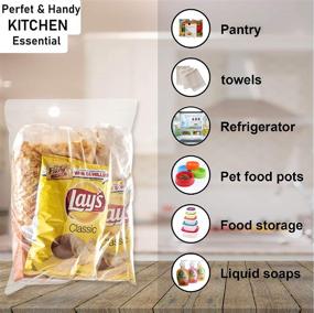 img 1 attached to 🔒 [30 Pack] Regular Roaster Clear Storage Bag - 2 Mill - Zipper Top - 16" x 18", 3 Gallon Large & Strong Clear Easy Open Close Bags for Varied Uses