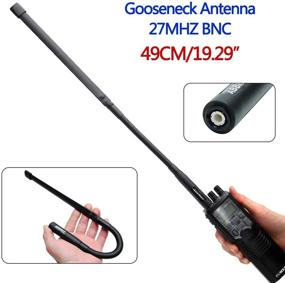 img 3 attached to BNC Gooseneck Antenna - ABBREE 27MHz - 19.29 Inch, Foldable - Tactical CB Antenna for Midland, Cobra, Uniden Portable Two Way Radio